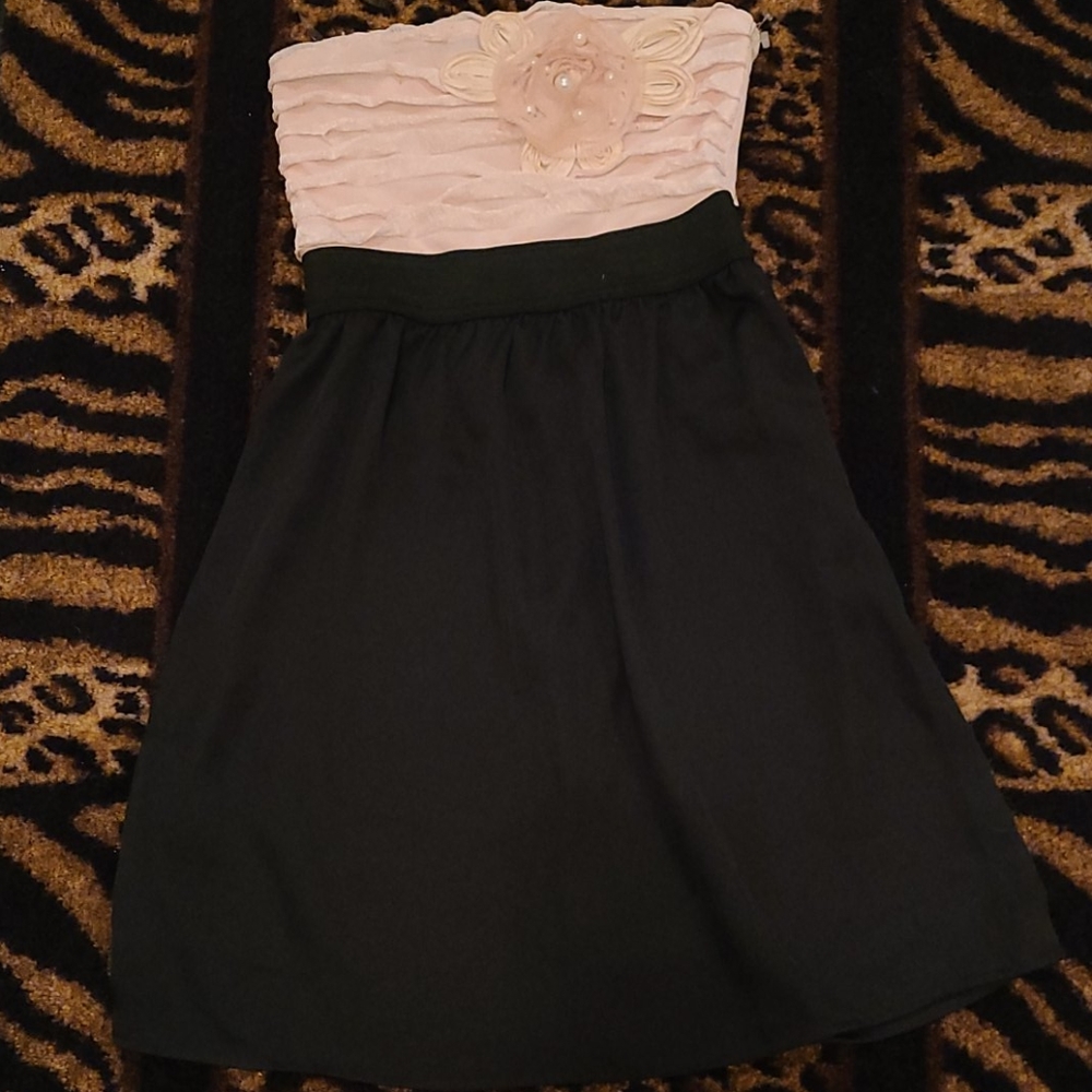 Black & Cream Party Dress